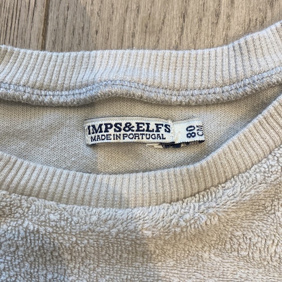 Imps&Elfs boy light and dark grey sweater size 80cm - Picture 3 of 3